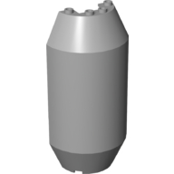 Cylinder Half 4 x 6 x 13 with 1 x 2 Cutout (Light Bluish Gray)
