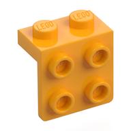 Bracket 1 x 2 - 2 x 2 (Bright Light Orange)