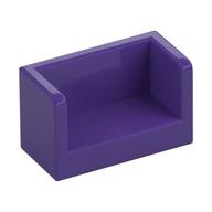 Panel 1 x 2 x 1 with Rounded Corners and 2 Sides (Dark Purple)
