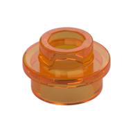 Plate Round 1 x 1 with Open Stud (Trans-Orange)