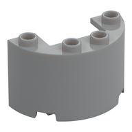 Cylinder Half 2 x 4 x 2 with 1 x 2 Cutout (Light Bluish Gray)