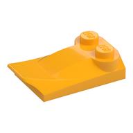 Brick Wedged, Curved 2 x 3 x 2/3 Two Studs, Wing End (Bright Light Orange)