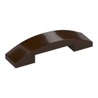 Brick Curved 4 x 1 Double, No Studs (Dark Brown)