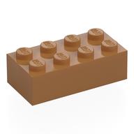 Brick 2 x 4 (Medium Nougat)