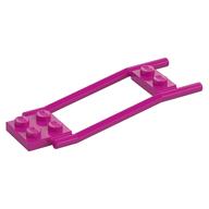 Animal / Creature Accessory, Horse Hitching, 1 x 2 Plate and 2 x 2 Plate [Studded] (Magenta)