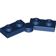 Hinge Plate 1 x 4 Swivel Top / Base - Solid Clip [Complete Assembly] (Dark Blue)