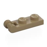 Plate Special 1 x 2 with Handle on End [Closed Ends] (Dark Tan)