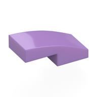 Brick Curved 2 x 1 No Studs [1/2 Bow] (Medium Lavender)