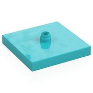 Duplo Turntable 4 x 4 Base, Flush Surface (Medium Azure)