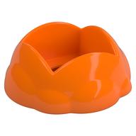 Duplo Round Rock / Bush / Space Crater 4 x 4 x 1.5 with 2 x 2 Hole (Orange)