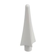 Weapon Spear Tip with Fins (White)