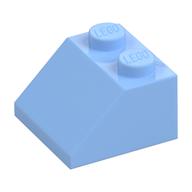 Brick Sloped 45° 2 x 2 (Bright Light Blue)