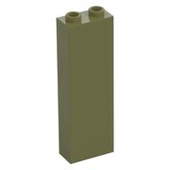 Brick 1 x 2 x 5 with Hollow Studs (Olive Green)
