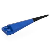 Plate Special 1 x 2 with Angular Extension and Flexible Black Tip (Blue)