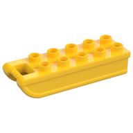 Duplo Sleigh / Sled, 2 x 6 with 10 Studs and Cutout (Yellow)