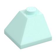 Brick Sloped 45° 2 x 2 Double Convex (Light Aqua)