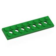 Technic Plate 2 x 8 [7 Holes] (Bright Green)