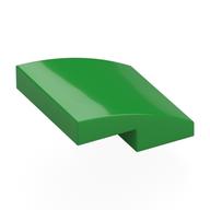 Brick Curved 2 x 2 x 2/3 (Bright Green)