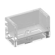 Panel 1 x 2 x 1 with Rounded Corners and 2 Sides (Trans-Clear)