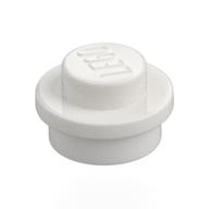 Plate Round 1 x 1 with Solid Stud (White)