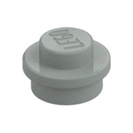 Plate Round 1 x 1 with Solid Stud (Light Gray)