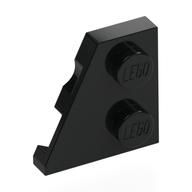 Wedge Plate 2 x 2 Left (Black)