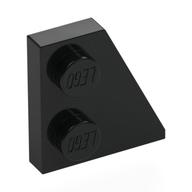 Wedge Plate 2 x 2 Right (Black)