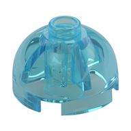 Brick Round 2 x 2 Dome Top, Hollow Stud (Trans-Light Blue)