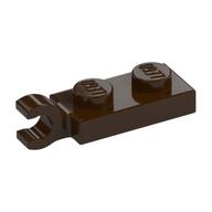 Plate Special 1 x 2 with Clip Horizontal on End (Dark Brown)