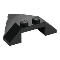 Brick Wedged, Sloped 4 x 4 Pointed (Black)