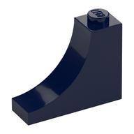 Brick Curved 1 x 3 x 2 Inverted [Inside Bow] (Dark Blue)
