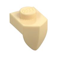 Plate Special 1 x 1 with Vertical Tooth (Tan)