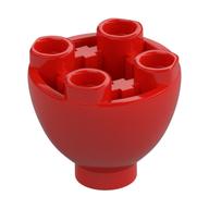 Brick Round 2 x 2 x 1 1/3 Inverted (Red)