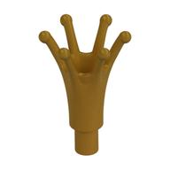 Headwear Accessory Crown Long with Bar (Pearl Gold)