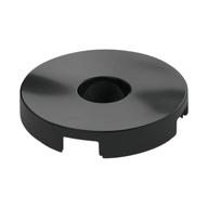Tile Special Round 2 x 2 with Hole (Black)