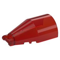 Windscreen 7 x 4 x 2 Round with Handle (Trans-Red)