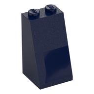 Brick Sloped 75° 2 x 2 x 3 [Solid Studs] (Dark Blue)
