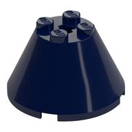 Cone 4 x 4 x 2, Axle Hole [Plain] (Dark Blue)