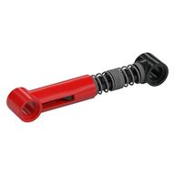 Technic Shock Absorber 6.5L with Hard Spring, Tight Coil in Middle [Complete Assembly] (Red)