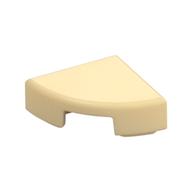 Tile Round 1 x 1 Quarter (Tan)