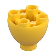 Brick Round 2 x 2 x 1 1/3 Inverted (Yellow)