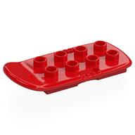 Duplo Board 3 x 6 (Surf / Blast / Hover) [Plain] (Red)