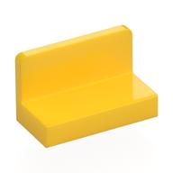Panel 1 x 2 x 1 [Rounded Corners] (Yellow)