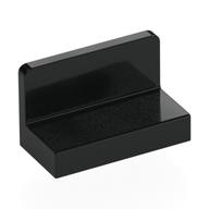 Panel 1 x 2 x 1 [Rounded Corners] (Black)
