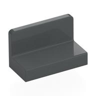 Panel 1 x 2 x 1 [Rounded Corners] (Dark Bluish Gray)