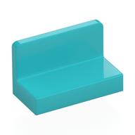 Panel 1 x 2 x 1 [Rounded Corners] (Medium Azure)