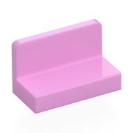 Panel 1 x 2 x 1 [Rounded Corners] (Bright Pink)