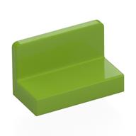 Panel 1 x 2 x 1 [Rounded Corners] (Lime)