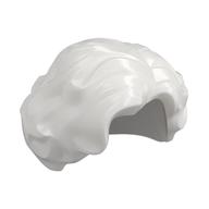 Hair Short Wavy with Side Part (White)