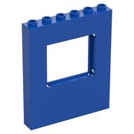 Panel 1 x 6 x 6 with Window (Blue)